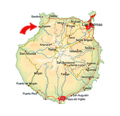 karta över gran canaria bahia feliz Puerto de las Nieves   idyllisk fiskeby | Gran Canaria Guiden